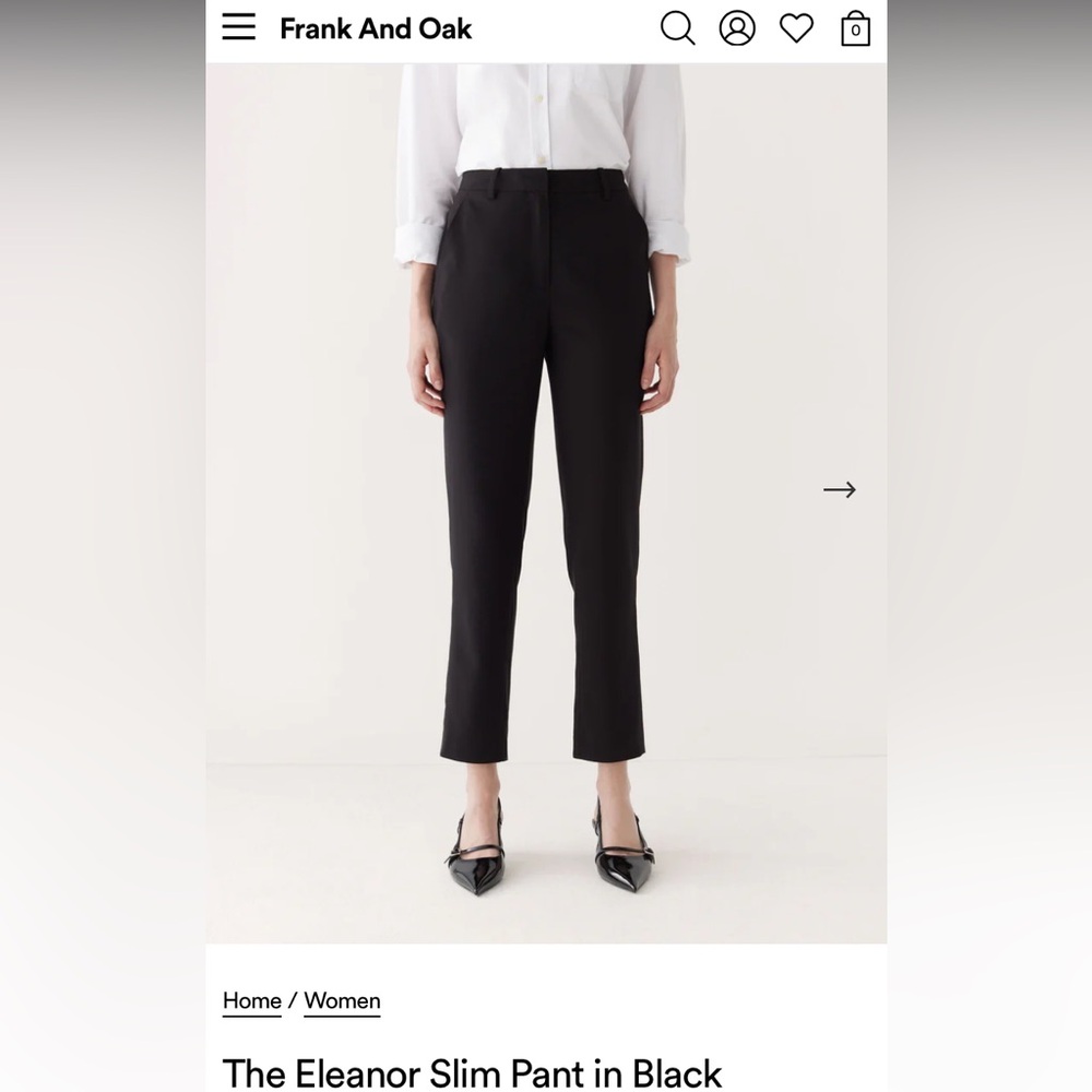 Frank and oak Eleanor pant